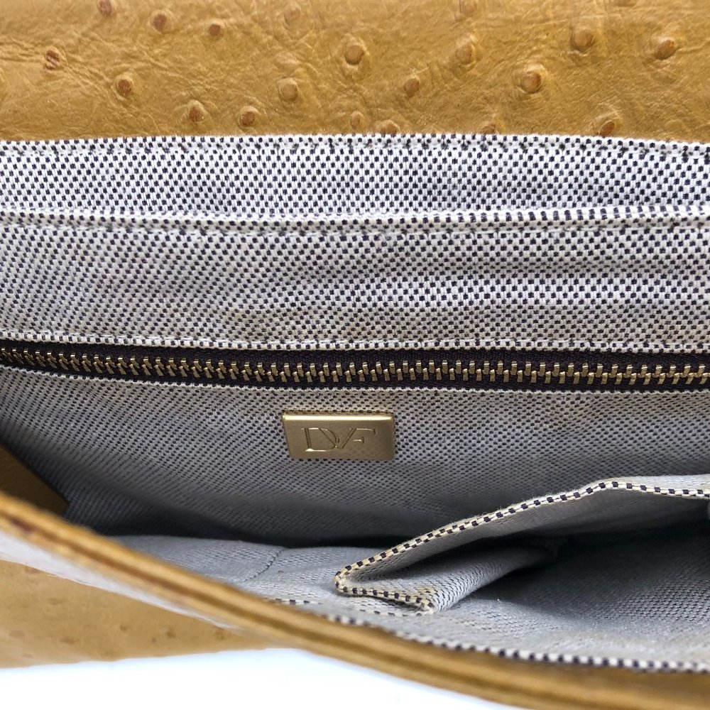 Diane Von Furstenburg OSTRICH HARPER TASSEL BAG - Picture 9 of 11